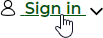 Sign In link at top of bookstore webpage