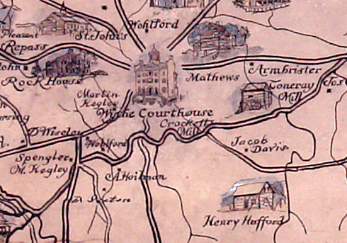 Map Of Wythe County Va Pictorial Map Of Wythe County, 1790-1850 | Wytheville Community College