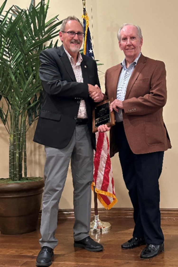 Two men shaking hands